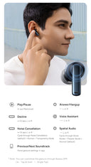 Hybrid Earbuds: M2s ANC Earphone Bluetooth 5.3