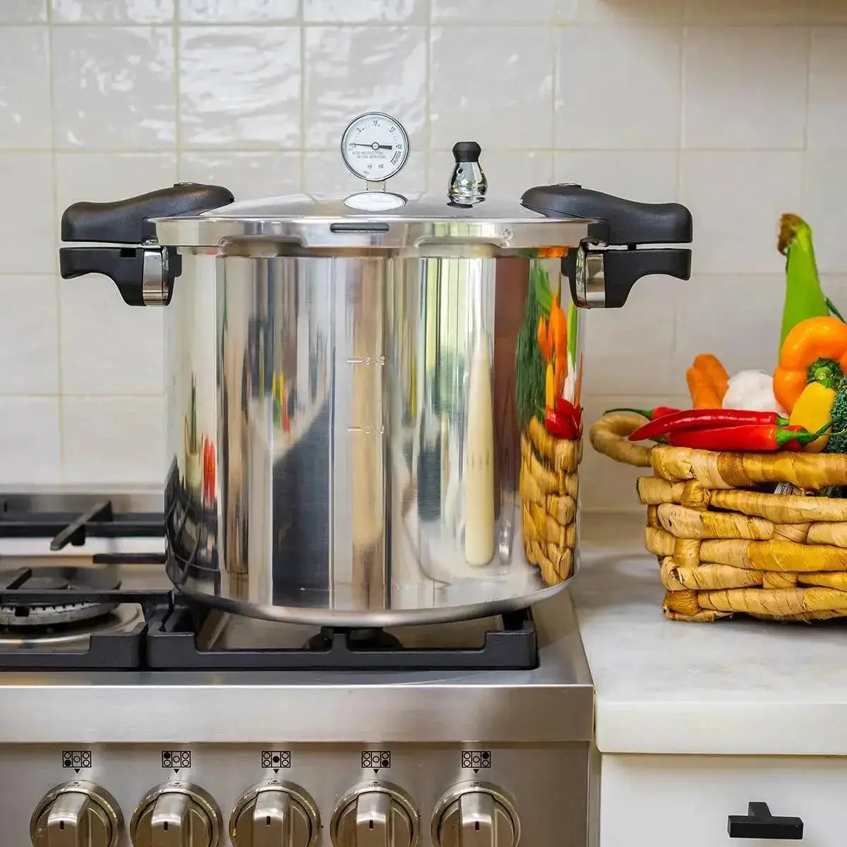 22 Quart Pressure Canner With Built In Gauge Safe Canning