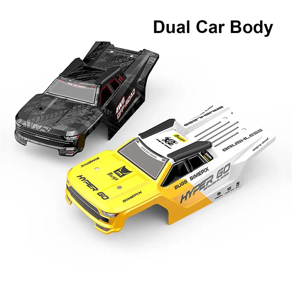 MJX Hyper Go 14207 1/14 Brushless RC Car RTR Dual Car Shells 4WD Off-Road Vehicle Professional Proportional Control RC Car
