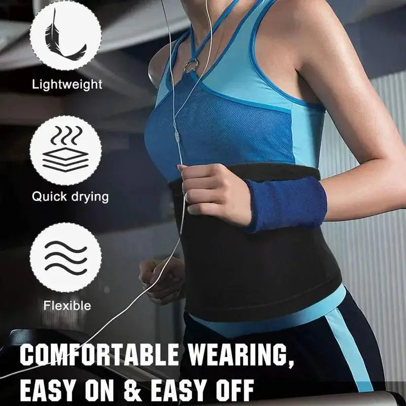 Waist Trimmer Belly Wrap Unisex Sweat Band Trainer Fitness