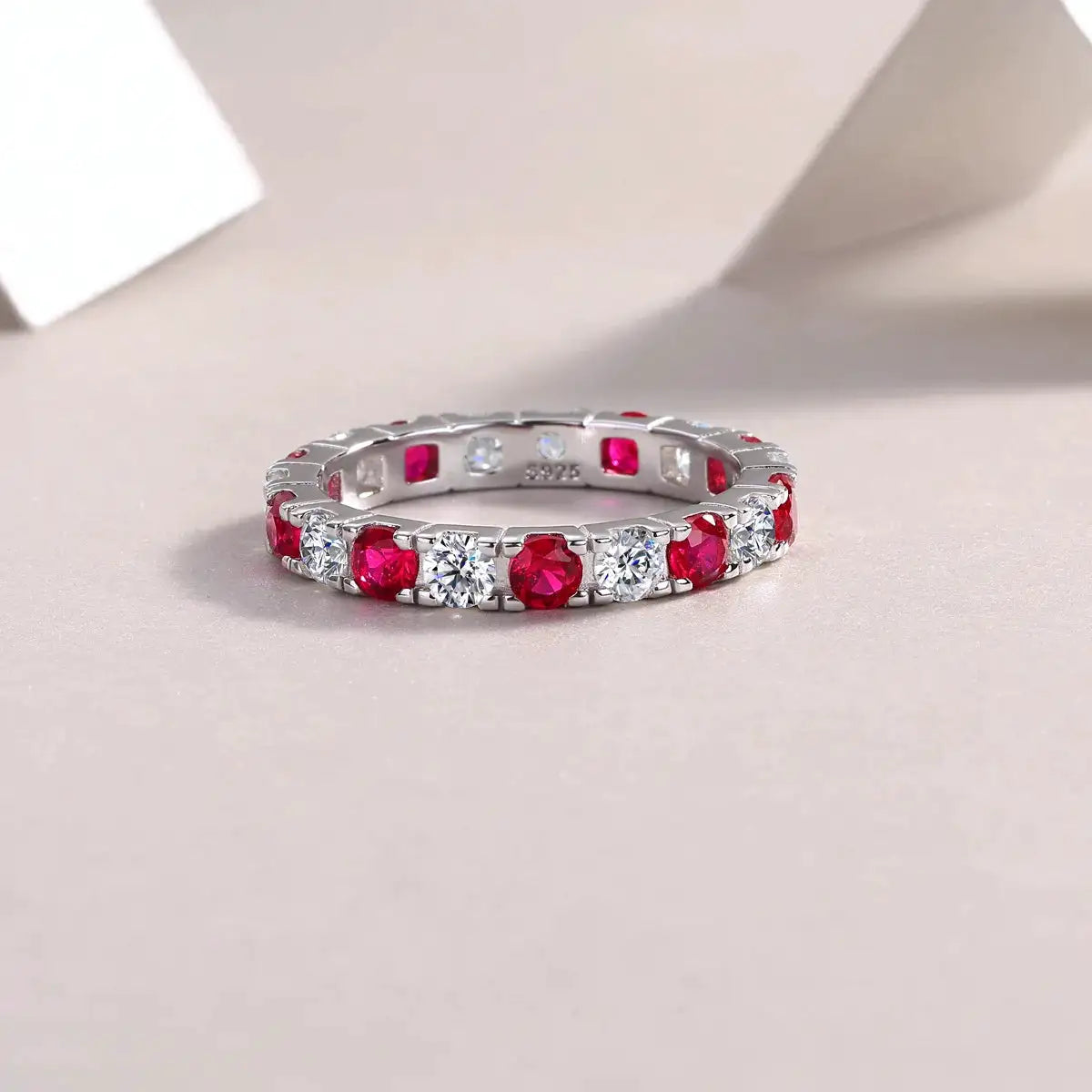 New S925 Silver Moissanite Colorful Dopamine Sparkling Blue Star Ring Luxury Charm Jewelry Valentine's Day/Wedding Engagement Gift, Birthday Gift, Anniversary Gift Best Gift for Him/Her