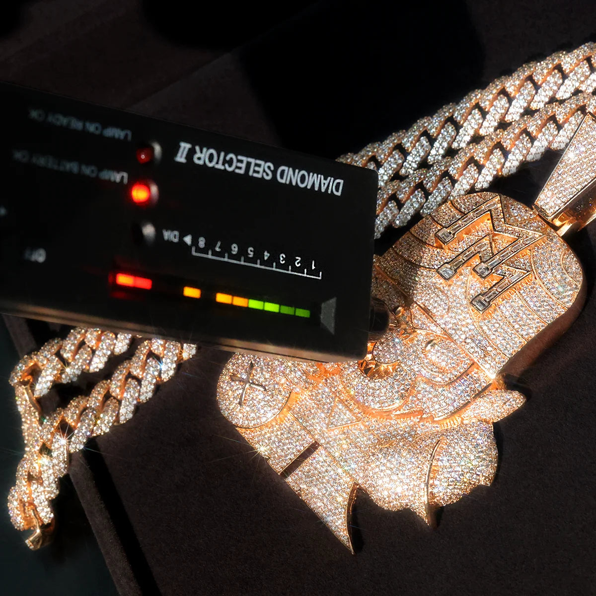 Iced Out D Monkey Pendant