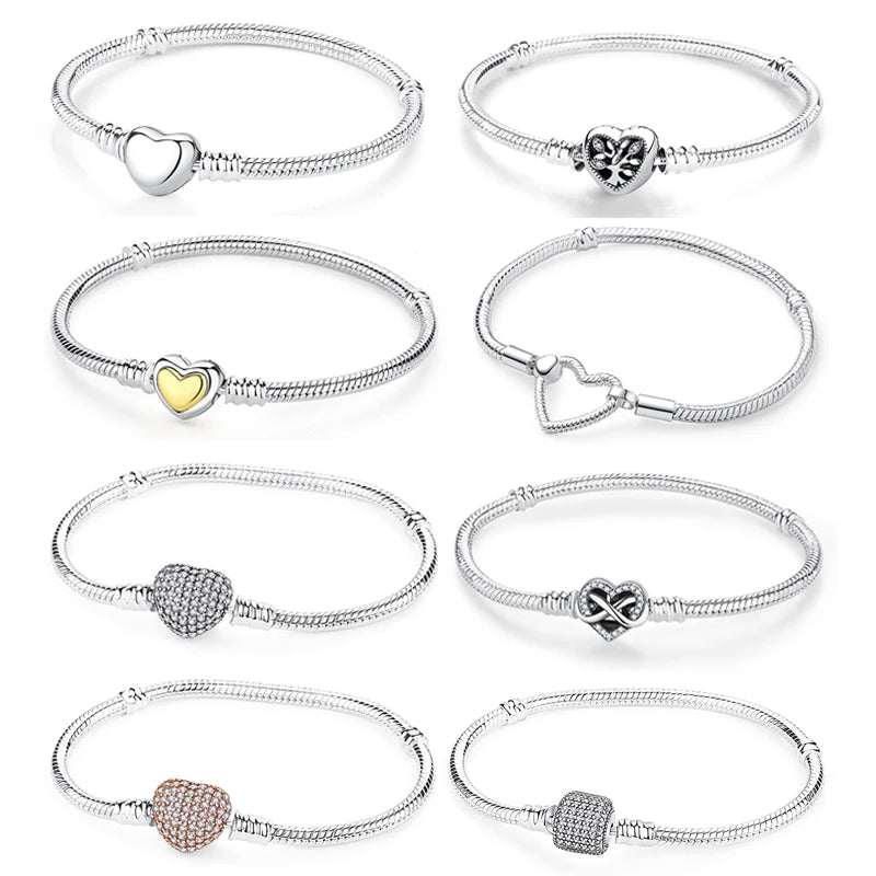 Sterling Silver Bracelet Bangles Love