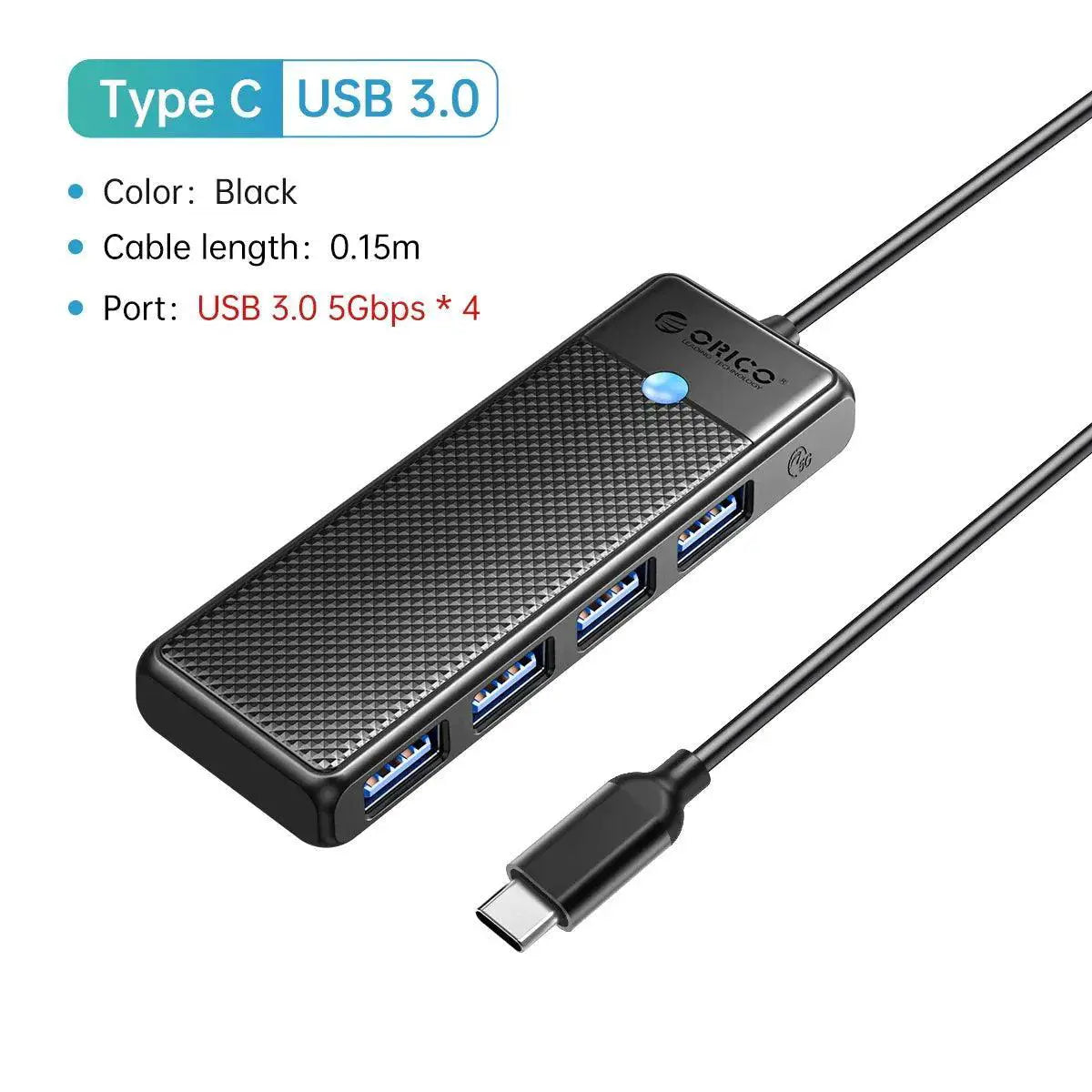 Fast USB-C Hub for Laptops, Ports — product view 18