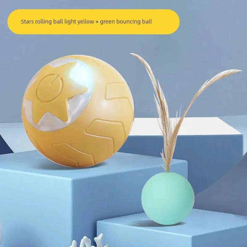 Self Hi Electric Cat Teasing Ball Toy For Relief And Play