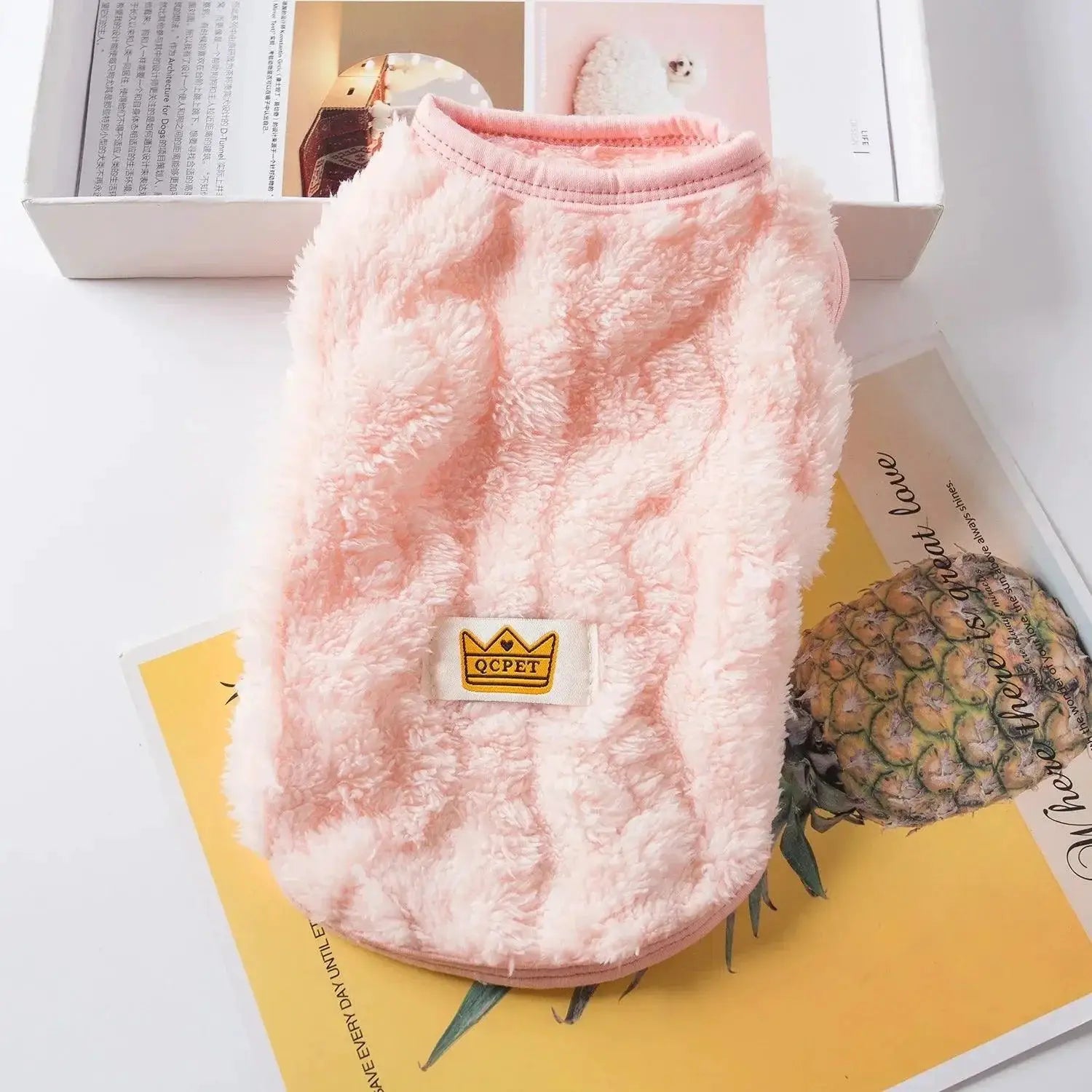 Cozy Fleece Pet Sweater For Small Cats And Dogs Warm Coat