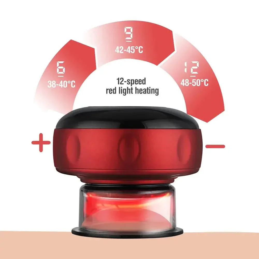 Electric Vacuum Cupping Massager For Body Slimming 12 Levels