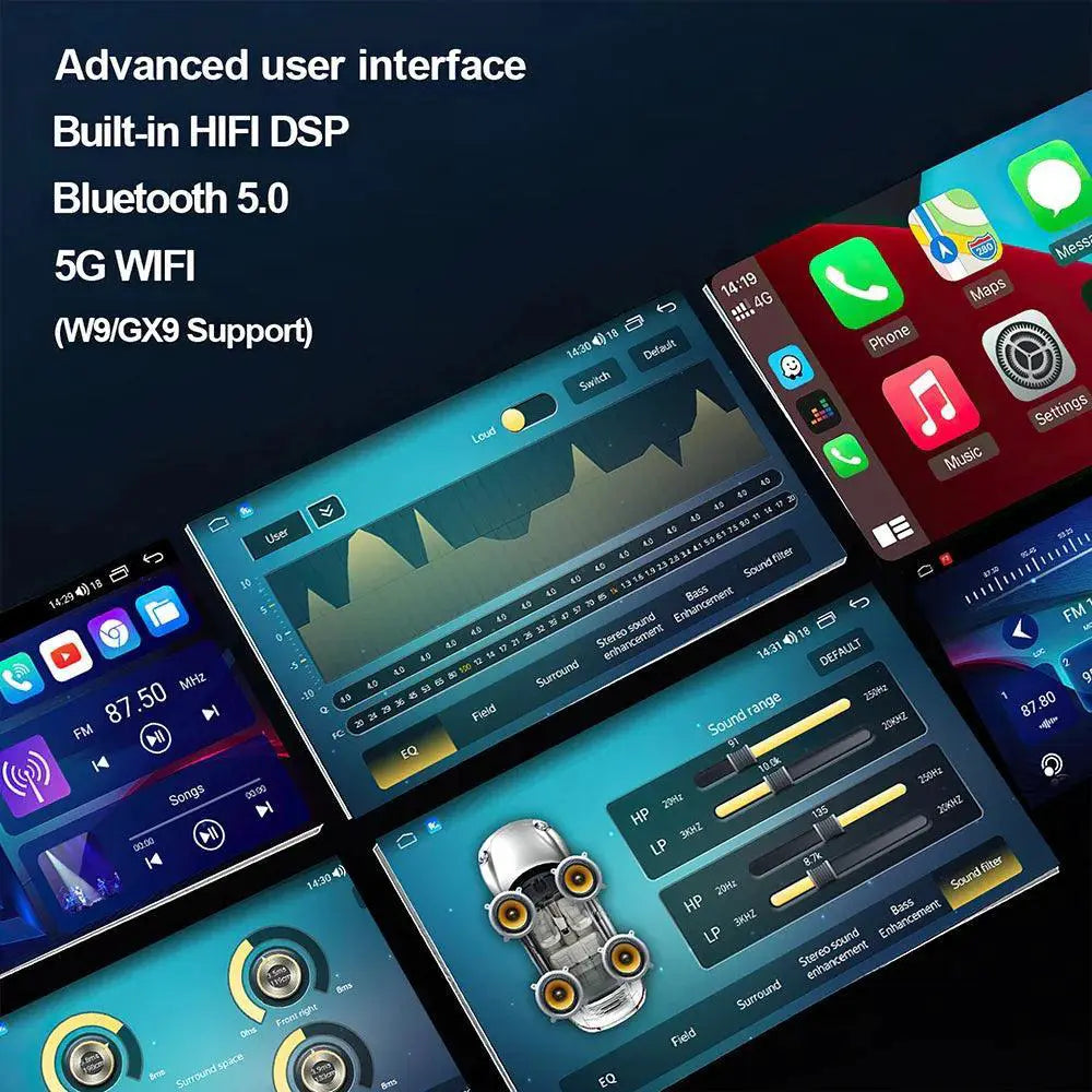 Advanced Car Multimedia System With GPS Bluetooth Navigation