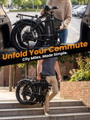 ESKUTE 1200W Foldable Fat Tire E Bike