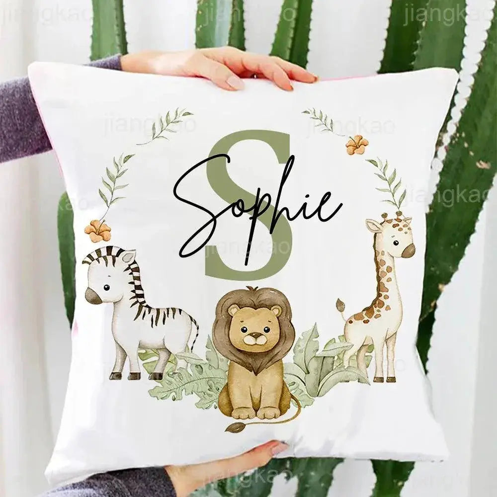 Personalized Animal Name Pillowcase Eco Friendly Polyester