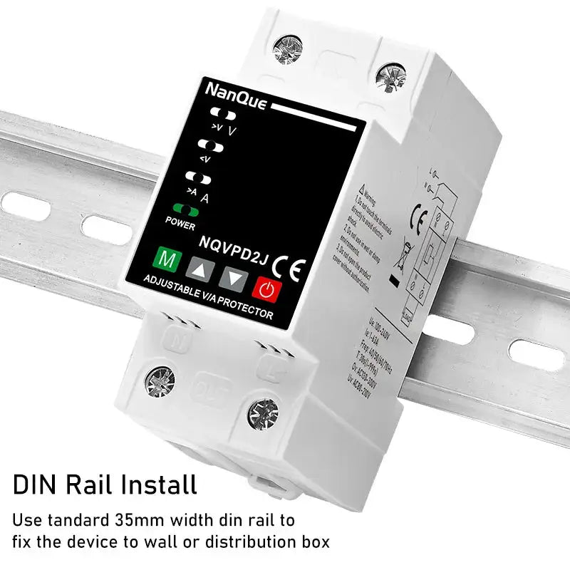 Adjustable Voltage Current Protector 110/120/127/220/240V 80-300V Universal AC DC Volt Meter With Short Protect Single Phase