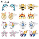 Mula Sterling Silver Girls Earrings