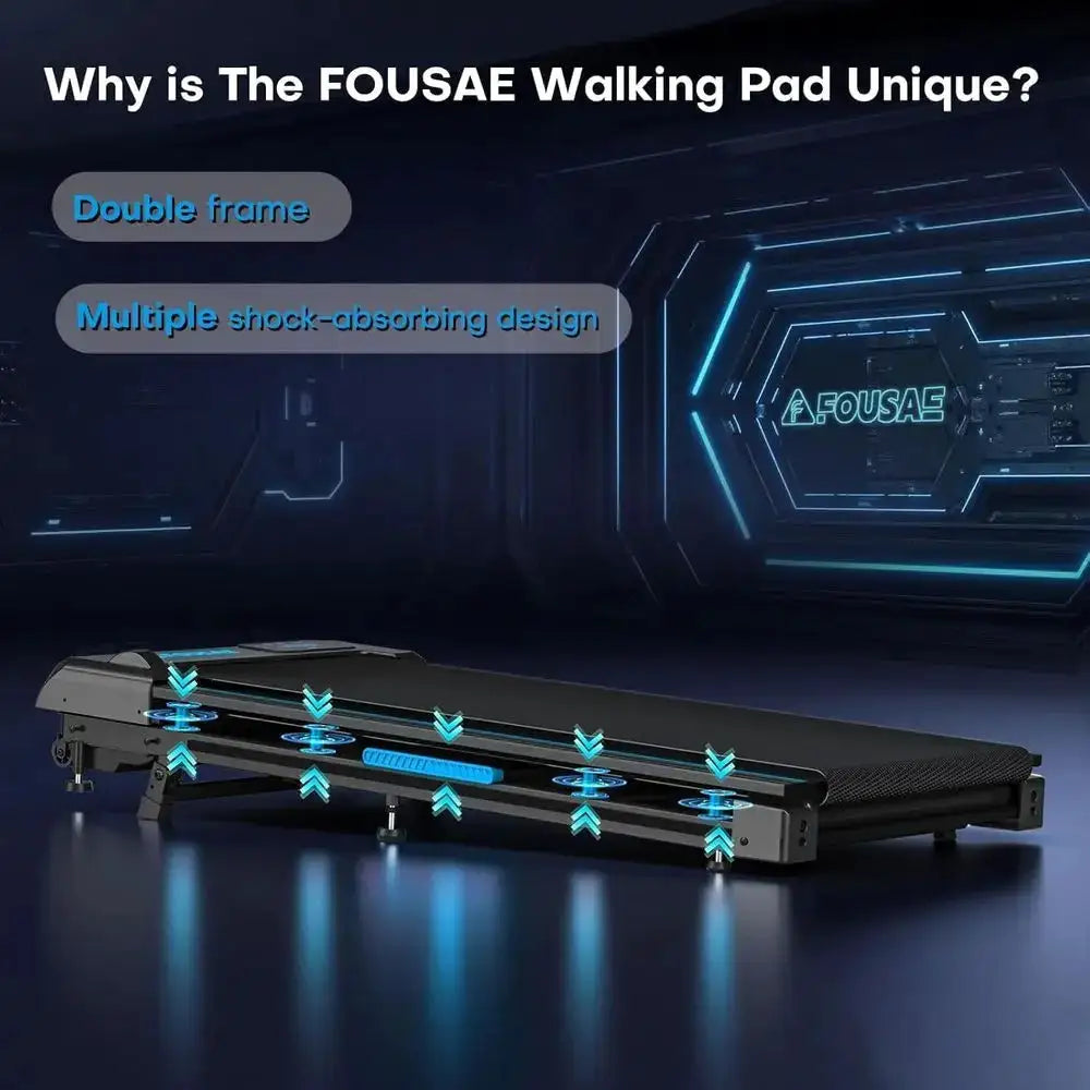 Under Desk 6.2MPH Walking Pad with 9% Incline, 2.5HP Motor, 12 HIIT Workouts, Remote Control, Supports 330lbs