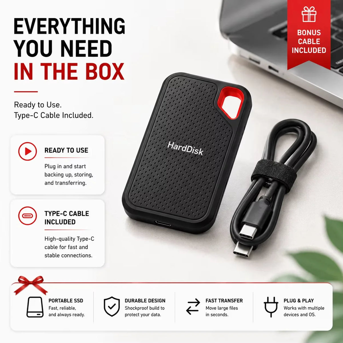 USB-C Desktop Portable SSD