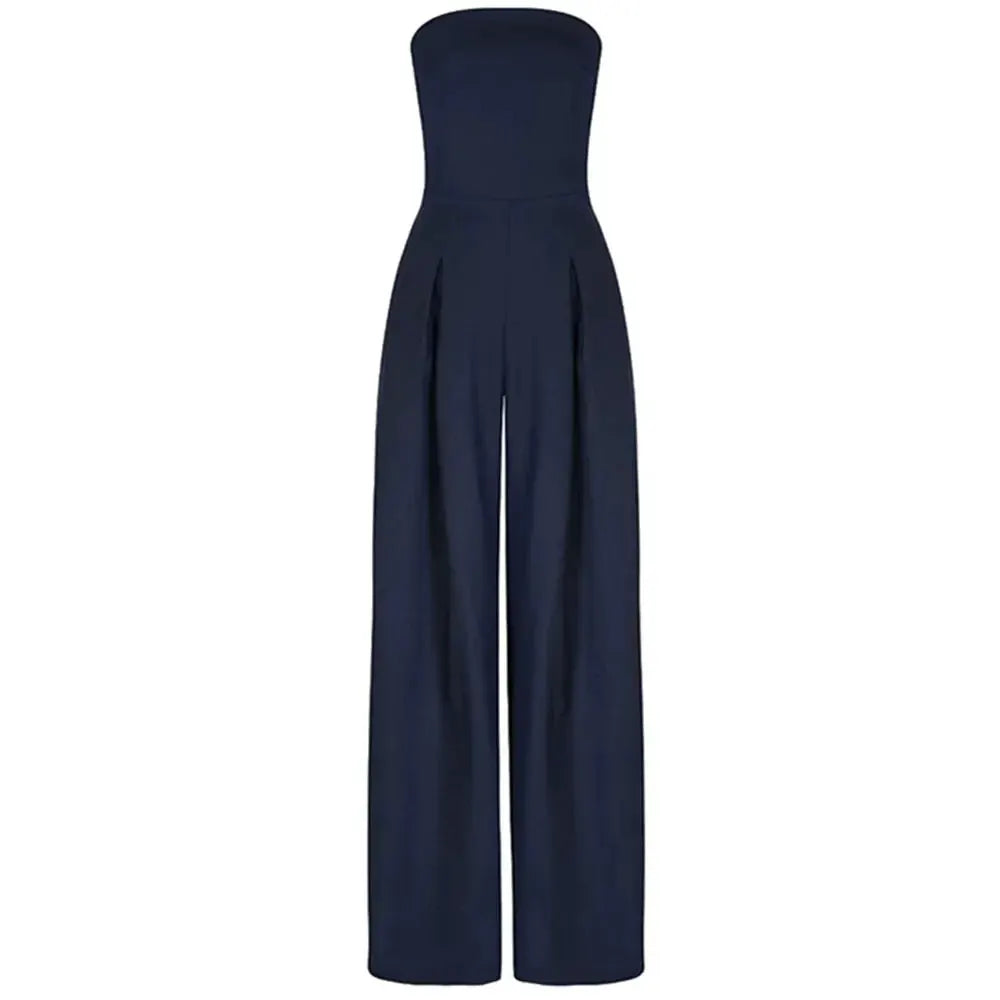 BKLD Solid Color 2025 Women Backless Jumpsuits Elegant Party - OurLum.com