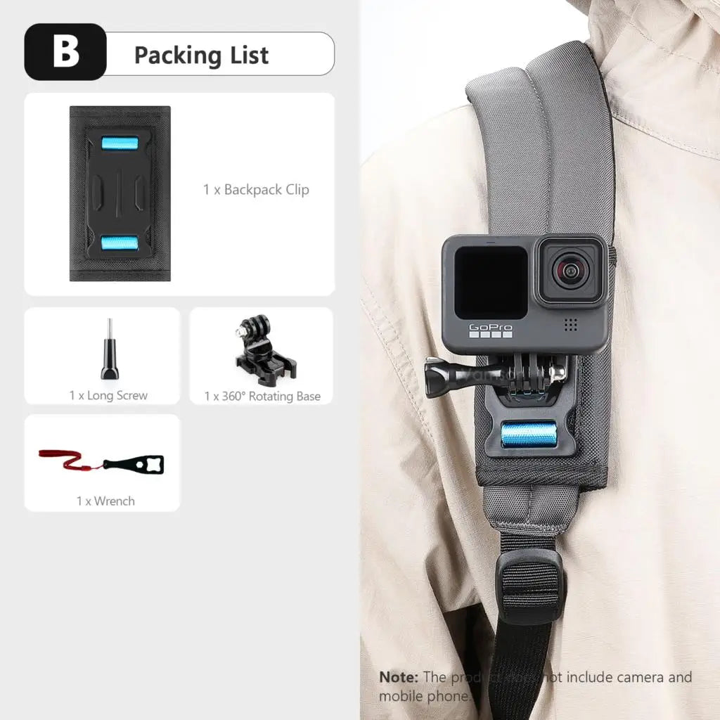 VAMSON Insta360 Backpack Clip Mount