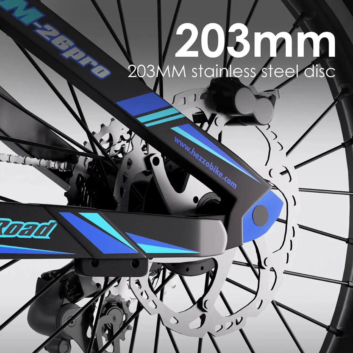 HEZZO Carbon Fat Tire Electric Bike — product view 7