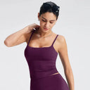 NCLAGEN - Built-In Bra Tank Top Yoga Vest Women