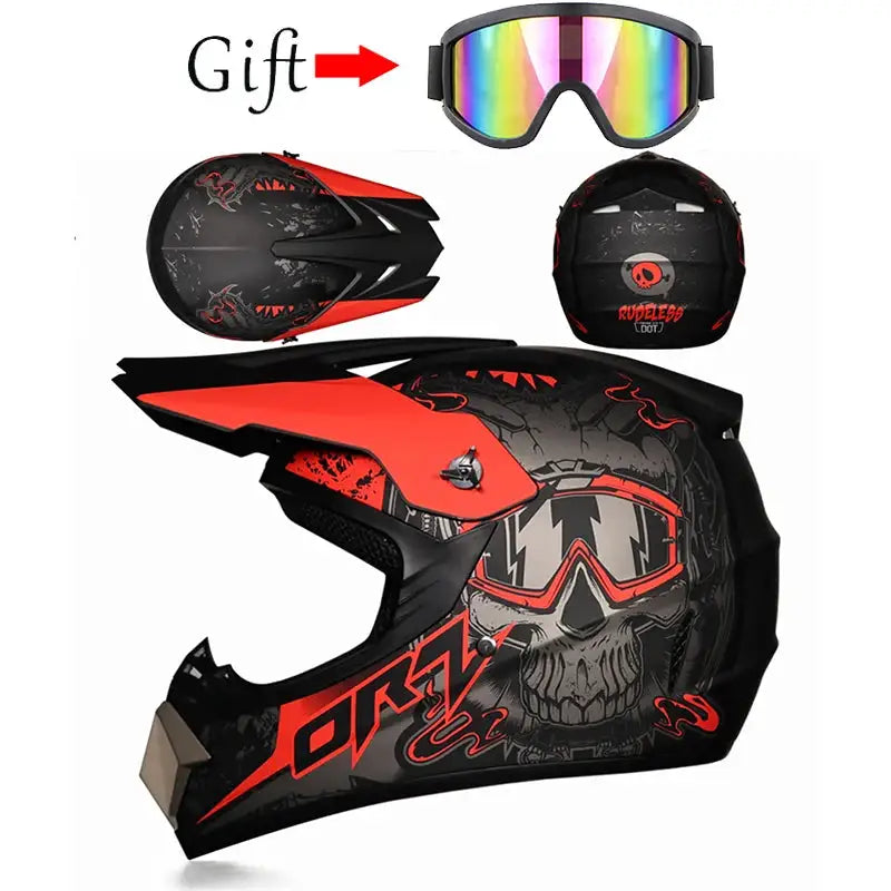 Orz Motocross Off Road Helmet — product view 18
