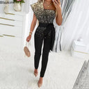 Sparkling Patchwork Jumpsuit for Women