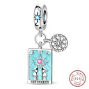 Charm Sterling Silver Tarot Card