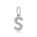 Sterling Silver Charm A-z Letters