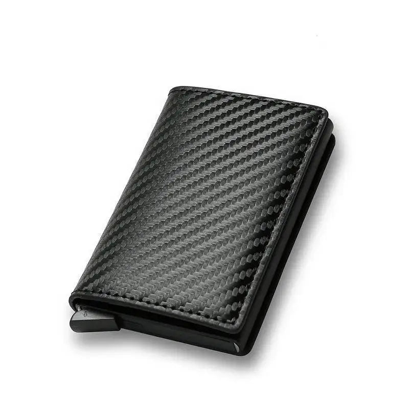 Carbon Fiber RFID Blocking Men's Wallet Aluminum Holder