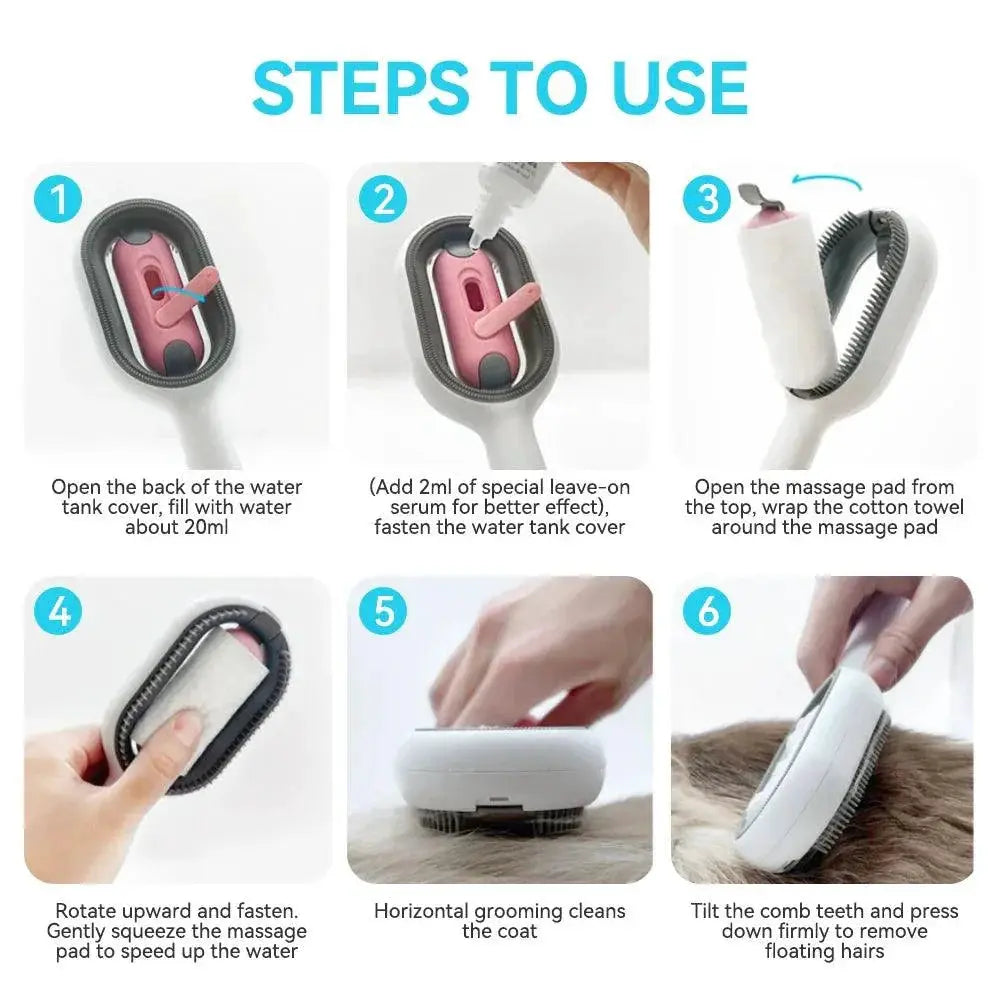 Pet Hair Remover Brush Set Fluff Catcher Tool Kit Essential