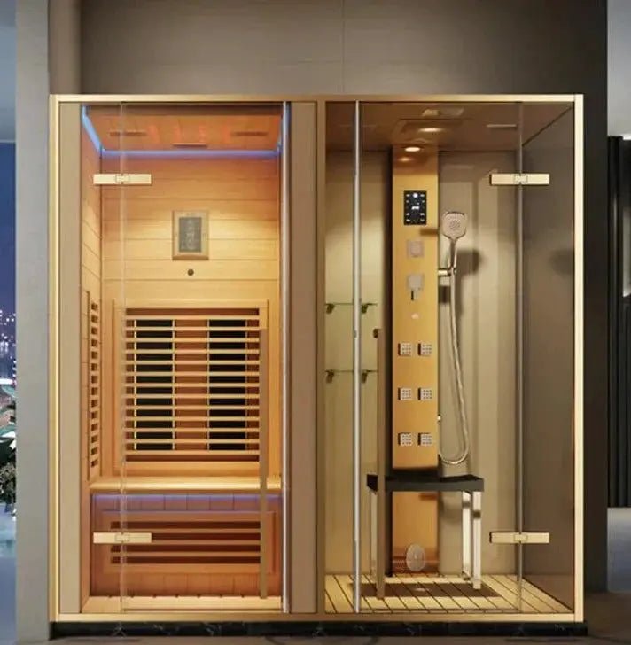Compact Luxury Home Sauna and Steam Room for Limited Spaces