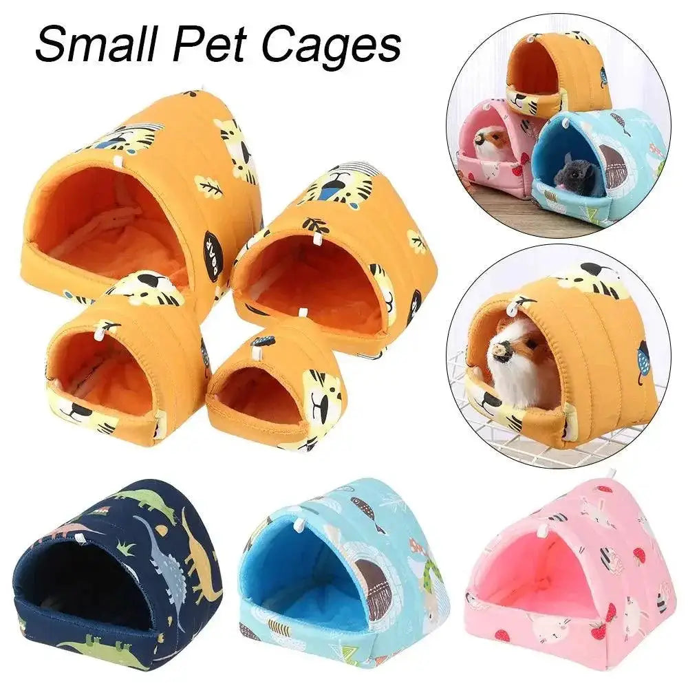 Cozy Mini Pet Nest Winter Warm Guinea Pig House And Bed
