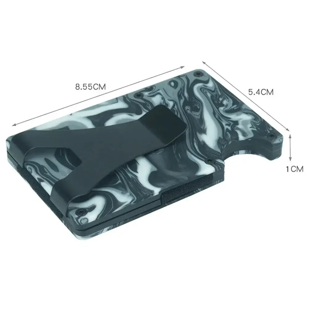 Minimalist Slim Wallet For Men With Money Clip RFID Blocking