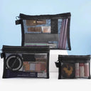 Nylon Cosmetics Bag - Secure Zip Travel Organizer