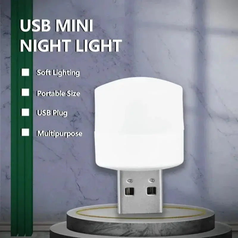 5 Pack Mini USB Plug Lamp 5V Eye Protection Night Light