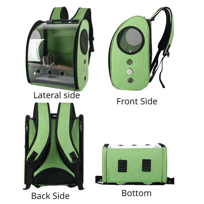 Parrot Adventure Backpack Stylish Outdoor Bird Carrier Bag