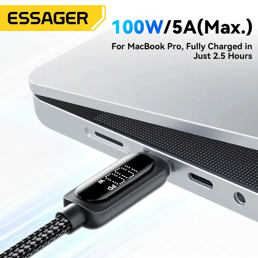 Essager USB C To USB C Cable Up To 100W PD Fast Charging