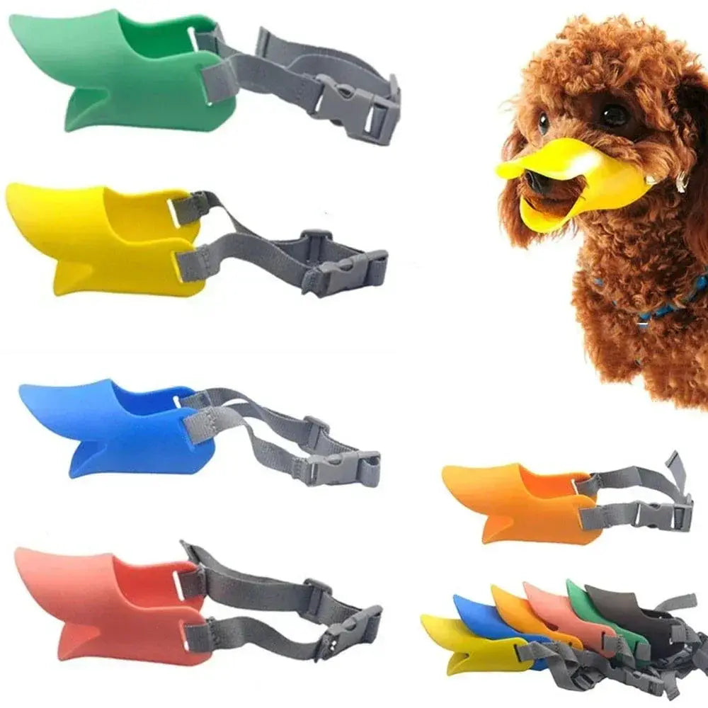 Premium Duck Shaped Silicone Dog Muzzle Mask for Pets