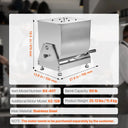 SucceBuy Manual Meat Mixer Tilt Tank Processing Equipment(Mixing