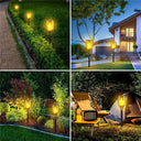 Warm Glow Solar Torch Light for Walkways