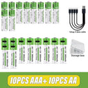 AA AAA Rechargeable Batteries - 3000Mah Capacity