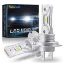 2x Fanless H7 LED Bulb Mini Wireless 18000LM 6000K White