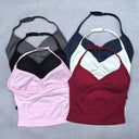 Women Yoga Set Backless Halter High Waist Seamless