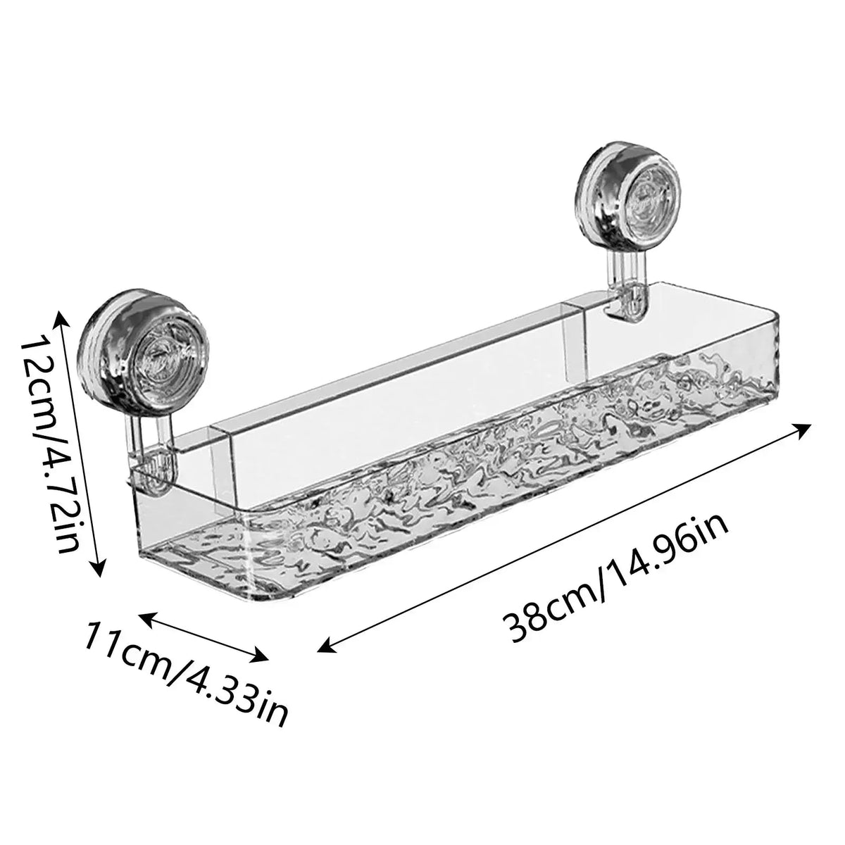 No-Drill Suction Cup Shelf for Kitchen — product view 12