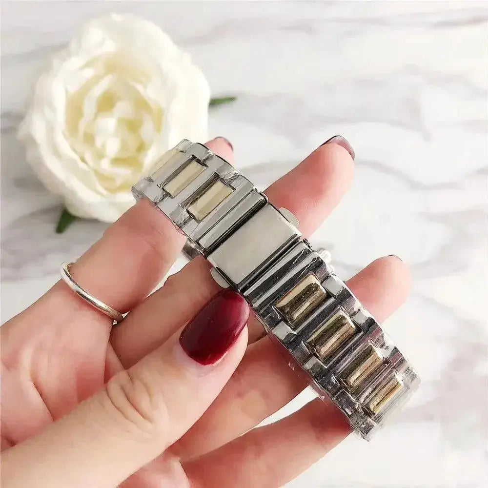Luxurious Steel Bracelet Watch For Women Quartz Timepiece