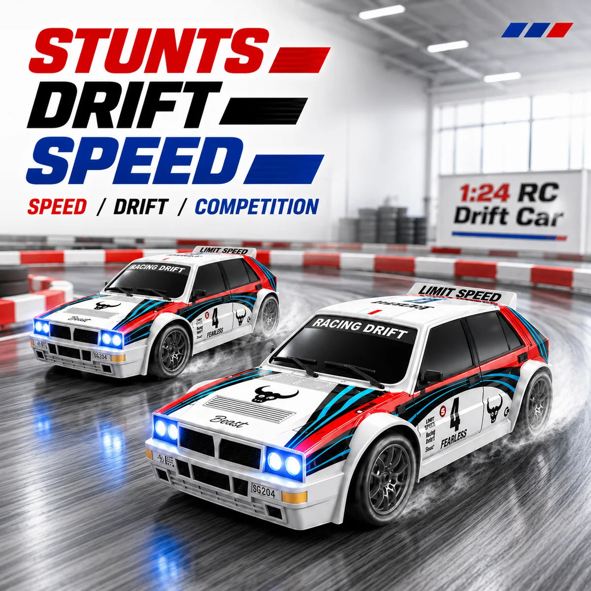 ZNLYRION RC Drifting Race Car Scale Wheel Drive Adjustable — product view 6