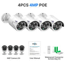 5MP POE Outdoor Security Camera with Night Vision and Audio
