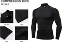 Men's Turtleneck Quick Dry Long-Sleeved Compression T-Shirt