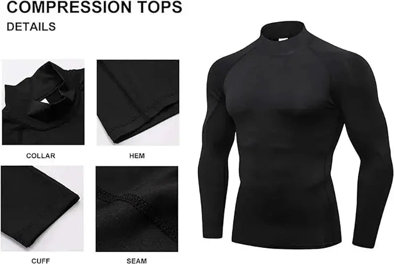 Men's Dry-Comfort Turtleneck for Outdoors — product view 11