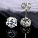 Gold Filled Moissanite Stud Earrings