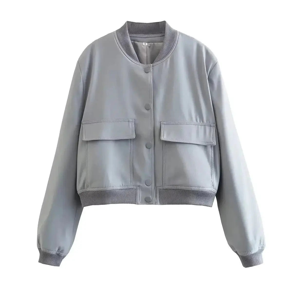 Willshela Women Stylish Bomber Jacket Trendy V Neck Coat