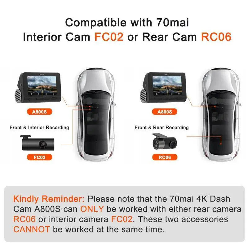 70Mai Dash Cam A800S Advanced Security Solution for Vehicles
